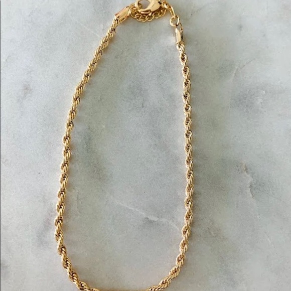 10k solid gold anklet 2mm 10inch Not plated HUGE SALE! Add to bundle and save! - Picture 5 of 6